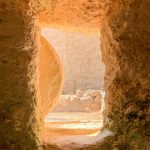 Image of empty tomb, Easter Sunday