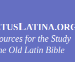 logo for vetus latina