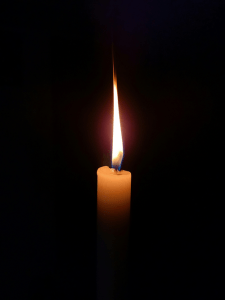 Image of lit candle